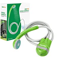 RISEPRO Cabezal de Ducha para Acampar Cabezal de Ducha portátil para Campamento Incorporado 2200 MAH Batería Recargable…